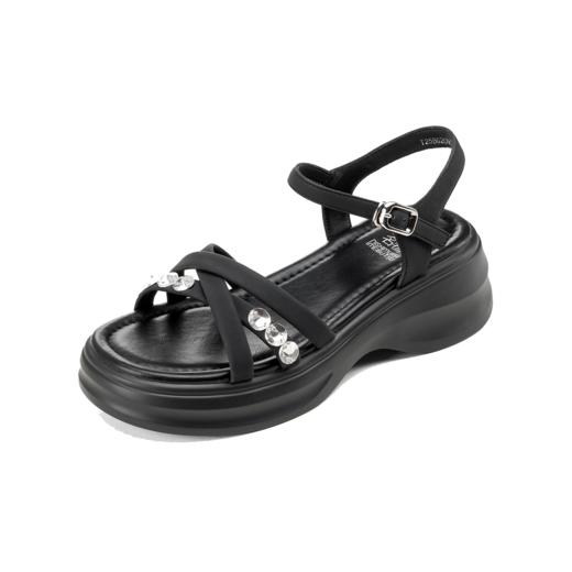 【夏季新款】西村名物2025年夏季新款舒适平跟厚底防滑沙滩凉鞋罗马凉鞋T25BG20921 商品图12