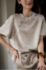 夏日法式轻奢新品❗️贵感上分❗️Dior同款面料🔥高级彰显品味❗️【新中式提花斜襟盘扣宽松短袖】体感绝绝子！不挑人的好穿好搭配👍 商品缩略图1
