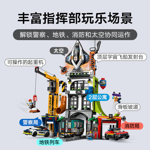 乐高积木L60473乐高城市系列城市综合指挥塔 商品图2
