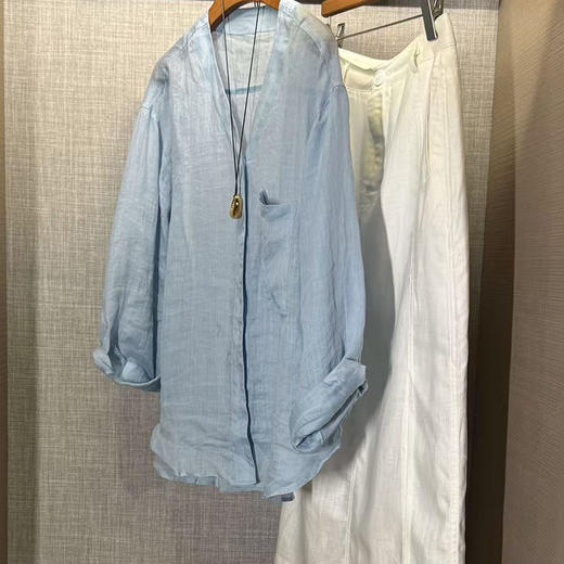 【不退不换】良木礼苎麻衬衫（502543） 商品图1