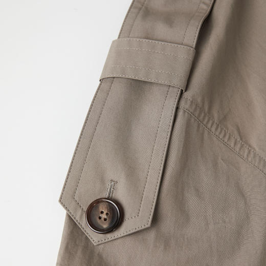 ROMI STUDIO 100%匹马棉轻薄不规则裁剪设计感风衣 RW25SWG0077 商品图3