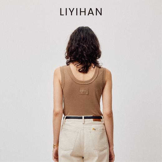 LIYIHAN序章 2025夏季新款体闲棉质无袖背心高级针织上衣通勤百搭 商品图3