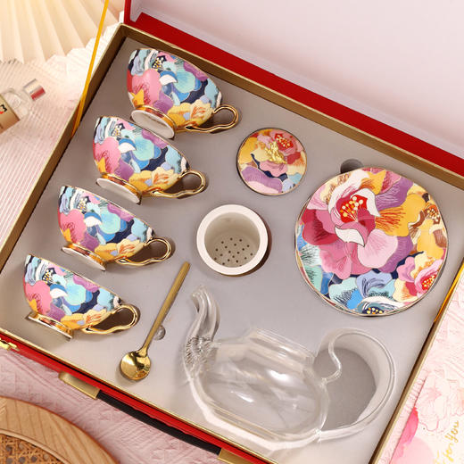 B-NX-22 诺轩-绚丽牡丹花茶套装 商品图2