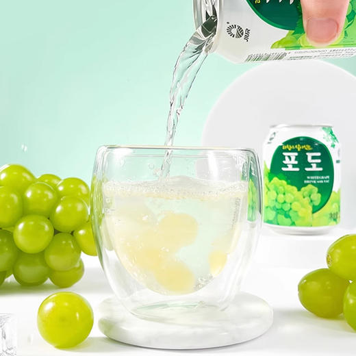 韩国进口九日牌桃  |葡萄丨草莓果汁饮料238ml/听 商品图3