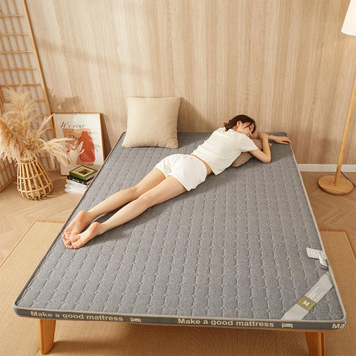 自然醒抗菌防螨针织棉25D高密度海绵填充立体床垫学生宿舍单人租房专用榻榻米垫LN 商品图13