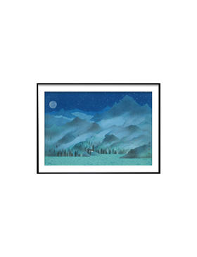 为你续诗·诗意礼物×当代水墨艺术家李旭水墨版画作品（下单后进入制作阶段，不支持退货申请）