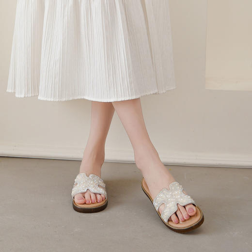 【夏季新款】西村名物2025年夏季新款舒适平底厚底防滑凉拖鞋T25BJ20781 商品图3