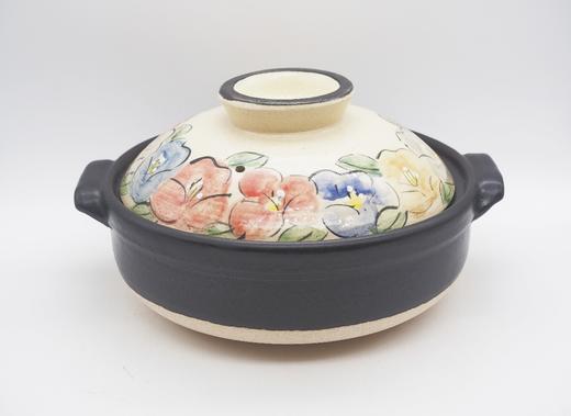 万古烧h砂锅炖锅家用燃气土锅樱花彩虹陶锅华柳 商品图6