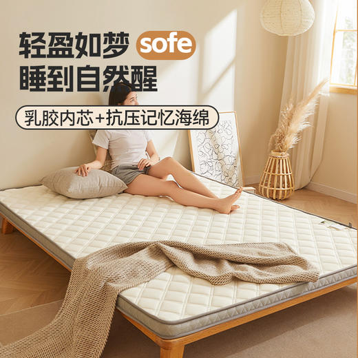 自然醒艾棉乳胶记忆棉立体床垫单双人加厚床褥家用学生宿舍软垫棉垫子LN 商品图1