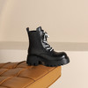 westory2024年秋季新款超轻厚底系带纯色侧拉链马丁靴W24DS83981 商品缩略图7