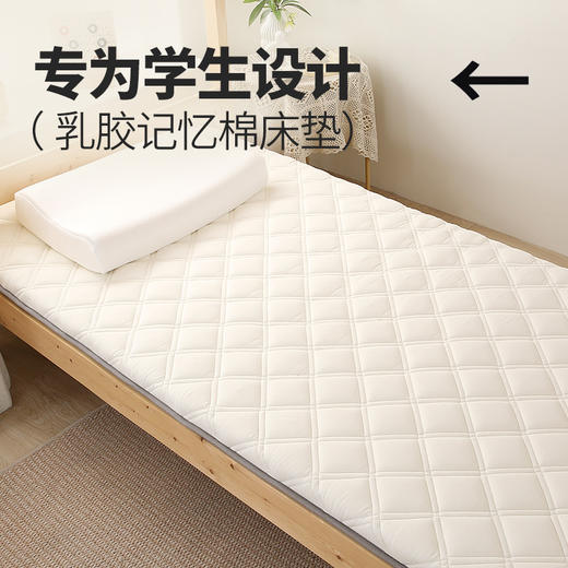 自然醒艾棉乳胶记忆棉三明治学生床垫家用卧室榻榻米垫学生宿舍租房单人睡垫LN 商品图2