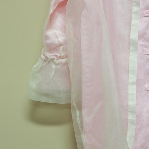 【线上专属】飘纱衬衫（24710552-粉米） 商品图1