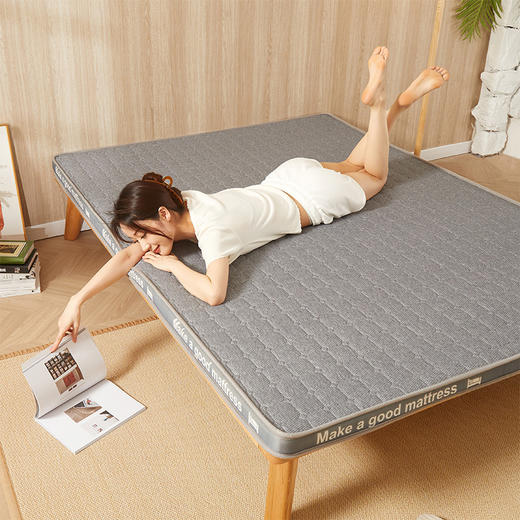 自然醒抗菌防螨针织棉25D高密度海绵填充立体床垫学生宿舍单人租房专用榻榻米垫LN 商品图11