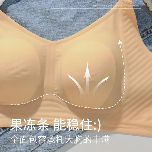 【夏季薄款胸罩文胸无钢圈】兔耳杯超薄无痕支撑大胸显小内衣透气聚拢 商品图3
