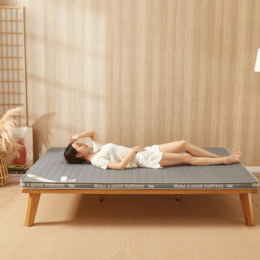 自然醒抗菌防螨针织棉25D高密度海绵填充立体床垫学生宿舍单人租房专用榻榻米垫LN 商品图8