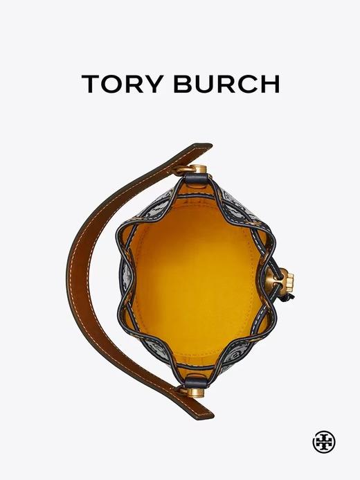TORY BURCH 汤丽柏琦 T MONOGRAM 迷你老花斜挎水桶包 80534 商品图1