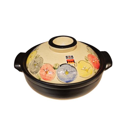 万古烧h砂锅炖锅家用燃气土锅樱花彩虹陶锅华柳 商品图7