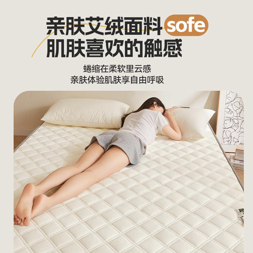 自然醒艾棉乳胶记忆棉立体床垫单双人加厚床褥家用学生宿舍软垫棉垫子LN 商品图3