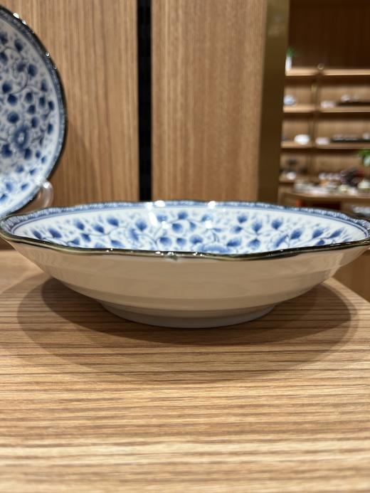 美浓烧蓝染牡丹6盘20.6*4.5cm 4面碗15*7cm 8饭碗13.2*6.8cm蓝染牡丹18件套【不支持补差，非质量问题不退不换】S 商品图6