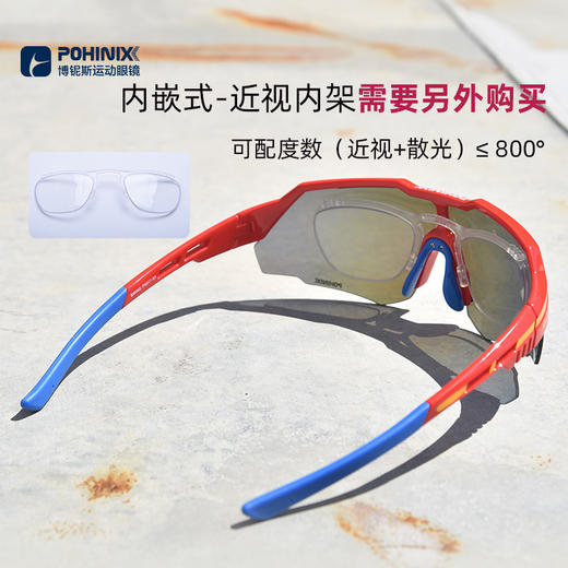 POHINIX博铌斯防风山地骑行眼镜马拉松越野跑步眼镜运动眼镜PX017 商品图3