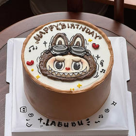 【Labubu】精灵森林labubu的首领大人-卡通生日蛋糕