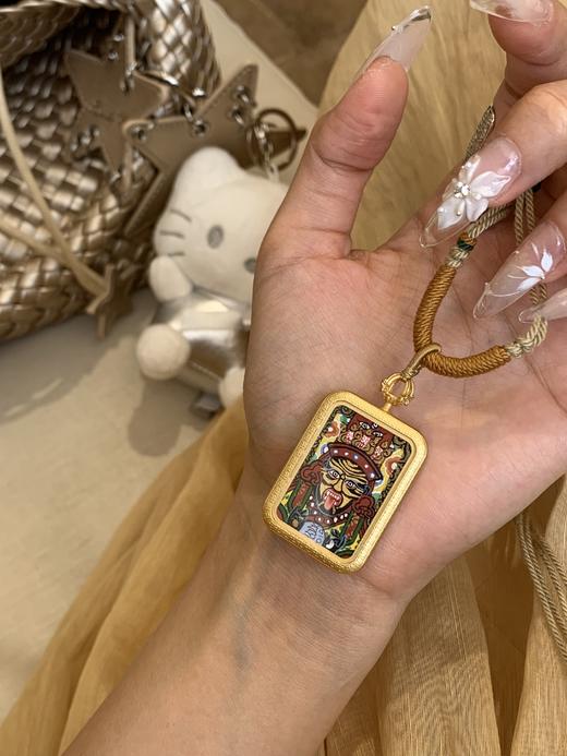 藏地女财·扎基拉姆纯手绘唐卡项链 藏式编绳一套，唐卡尺寸2*3cm 商品图1