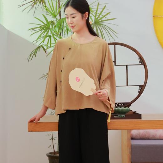 【线上专属】新中式上衣（25710397-沙饧） 商品图0