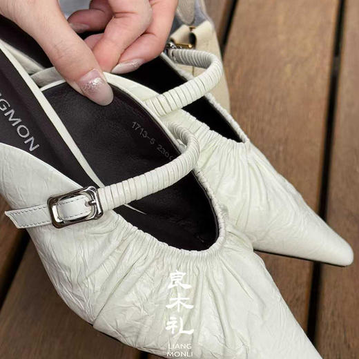 【不换不退】良木礼牛皮半拖（1713-5） 商品图3