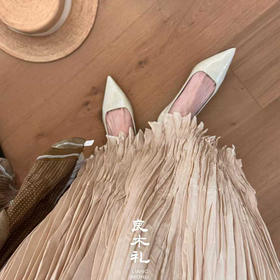 【不换不退】 良木礼牛漆皮低跟单鞋（3555-1）