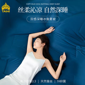 泰嗨 7A抑菌冰蚕丝双感夏凉被空调被 可机洗水洗