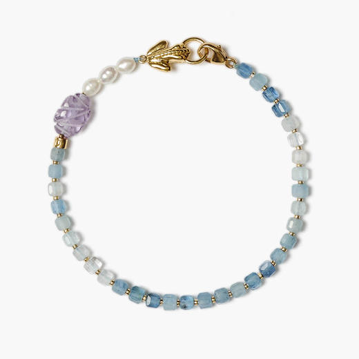 北京仓｜Chan Luu-Lottie-海蓝宝石 珍珠 紫水晶 手链［美国设计师］ 商品图0