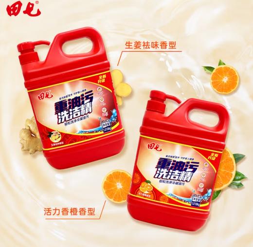 【清仓】田七除菌重油污洗洁精重油污洗洁精（生姜香型）1.018kg 商品图4