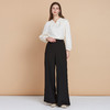 EITIE爱特爱中式盘扣高腰显瘦直筒阔腿垂坠休闲裤秋季新款C2505826 商品缩略图1