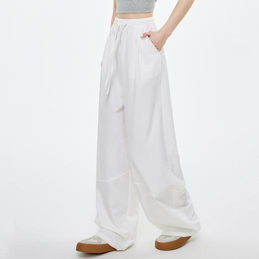 「速干拼接弯刀裤」原纱轻薄面料 阔版修饰腿型 宽松藏肉 干净利落 显瘦百搭 商品图2