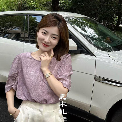 【不退不换】良木礼真丝短袖（3975） 商品图0