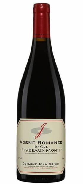 Domaine Jean Grivot Vosne-Romanee 1er Cru "Les Beaux Monts"尚格里沃酒庄沃恩罗曼尼一级葡萄园宝山干红葡萄酒2020会员价3680