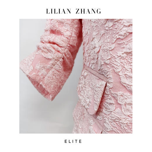 E“定制”—— 「复古优雅」——都市风尚———  粉韵·褶影西装外套 2505007 商品图1