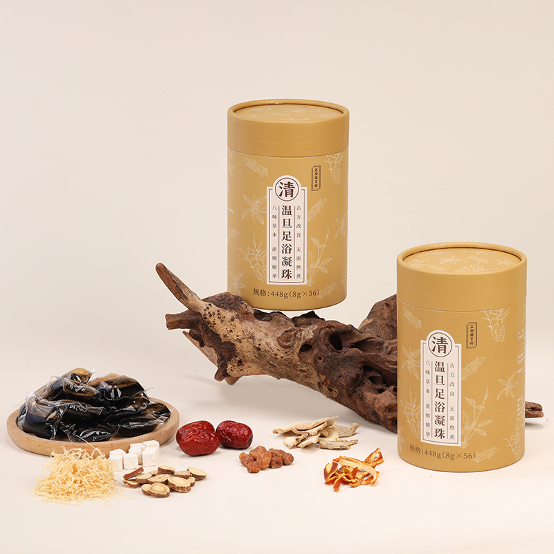 正安国货·温旦足浴凝珠 足浴泡脚 养足暖身 经典古方 半夏茯苓陈皮甘草生姜等八味原材  8g*56颗/盒
