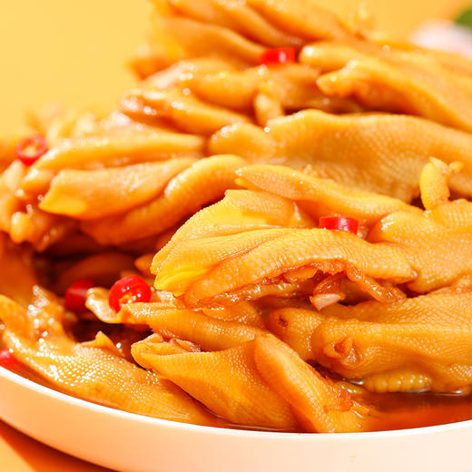 【严选】【整只鸭掌 咔嚓脆爽口感 泰式酸辣 无腥味】小胡鸭Q弹去骨鸭掌(泰式风味)   95克*2袋   （厂家直发） 商品图3