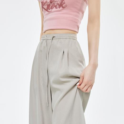 「速干拼接弯刀裤」原纱轻薄面料 阔版修饰腿型 宽松藏肉 干净利落 显瘦百搭 商品图4