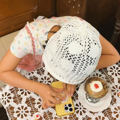 【喫茶屋】柠檬黄棋盘 POPCASE手机壳 MagSafe Popcase磁吸款 黄色 格纹 iPhone15/14/13 商品图3