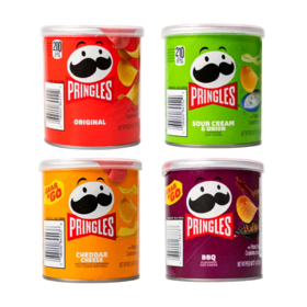 Pringles薯片小罐装系列 酸奶洋葱味/原味/烧烤味/奶酪味 咸度适中 美味酥香 056497/056498/054356/054358