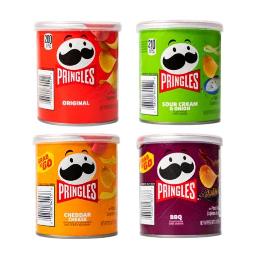 Pringles薯片小罐装系列 酸奶洋葱味/原味/烧烤味/奶酪味 咸度适中 美味酥香 056497/056498/054356/054358 商品图0