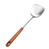 【跨境出口德国不锈钢火锅铲】304不锈钢火锅锅铲乌檀木柄防烫炒勺家用汤勺漏勺加长炒菜铲子 商品缩略图4
