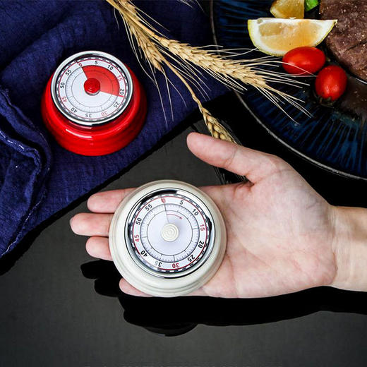 【跨境出口德国计时器】外贸不锈钢机械计时器厨房可视化定时器学生时间管理倒计时提醒器 商品图1