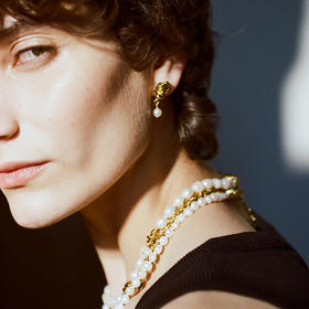 北京仓｜Goossens Paris-RIVIERA-淡水珍珠 吊坠 耳环［法国设计师］