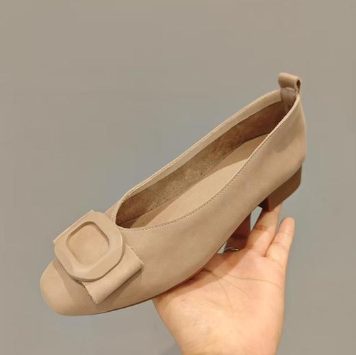 【秋季新款】西村名物2025年秋季新款舒适低跟浅口单鞋舒软妈妈鞋X25CE30711 商品图2