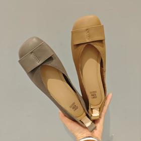 【秋季新款】西村名物2025年秋季新款舒适平底软底防滑小圆头浅口单鞋X25CE30561