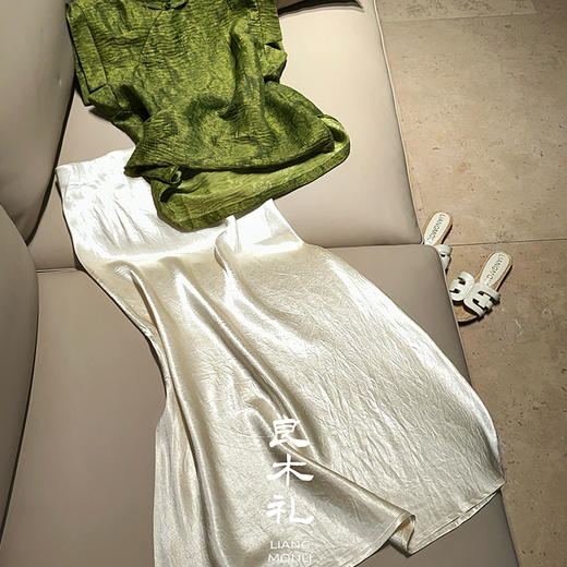 【预售7天】良木礼醋酸半裙（73624） 商品图4