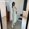 【复古天丝亚麻扎染半裙套装】32%亚麻+‪38%人棉+30%天丝 褶皱纹理背心 商品缩略图4